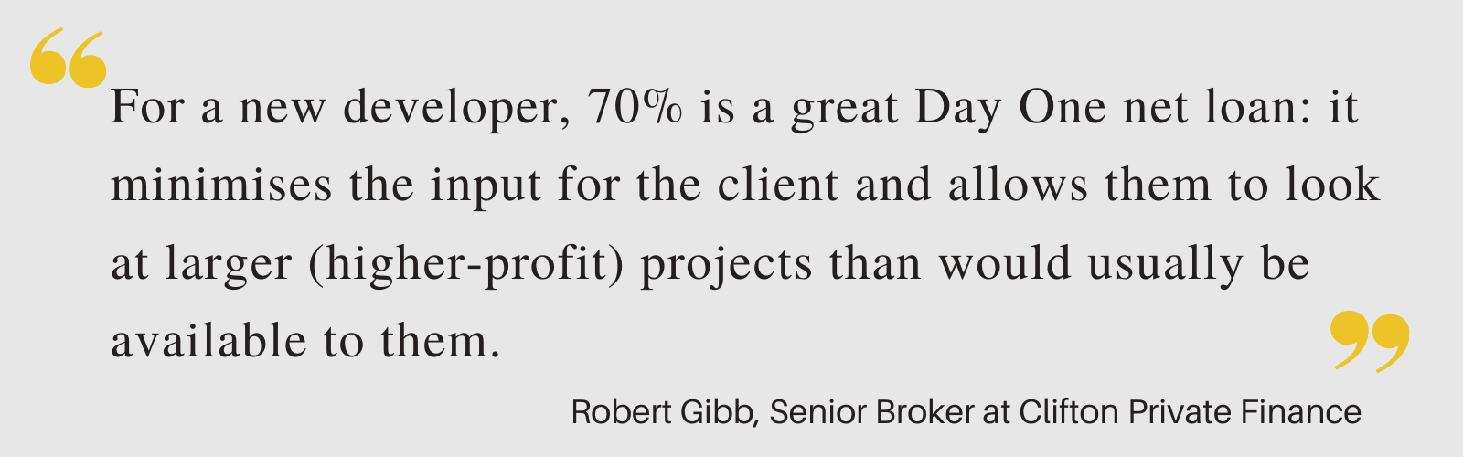 Robert-Gibb-Quote-70-Percent-Net-Bridging-Loan-For-Flat-Development-In-London