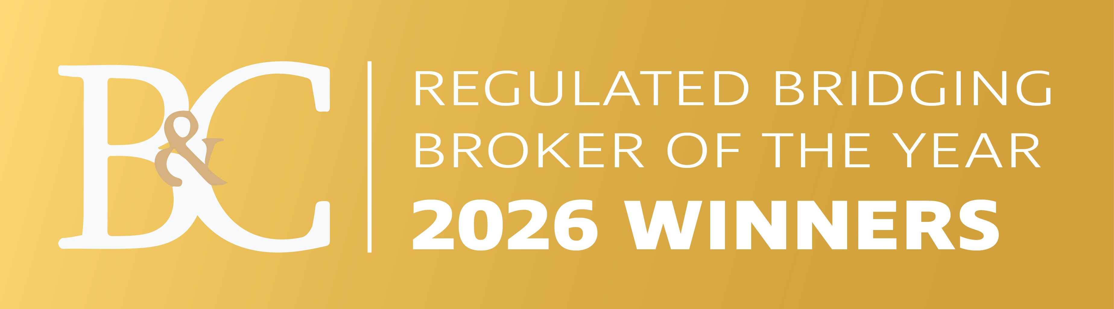 B&C's Regulated Bridging Broker of the Year 2026